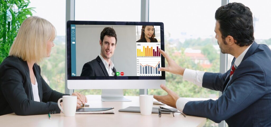 Video conferencing for sales meetings