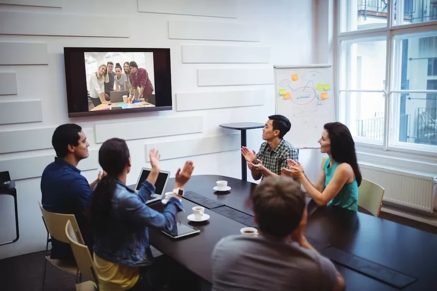 Video conferencing for large teams