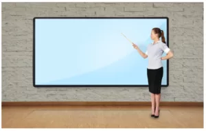 What is the difference between a whiteboard and an interactive whiteboard